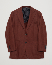 Oscar Jacobson Edgar Flannel Blazer Rust 48