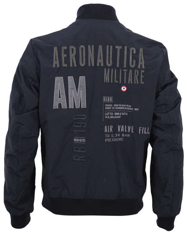 Aeronautica Militare Giubbino AB875 Jacka Navy CareOfCarl.dk