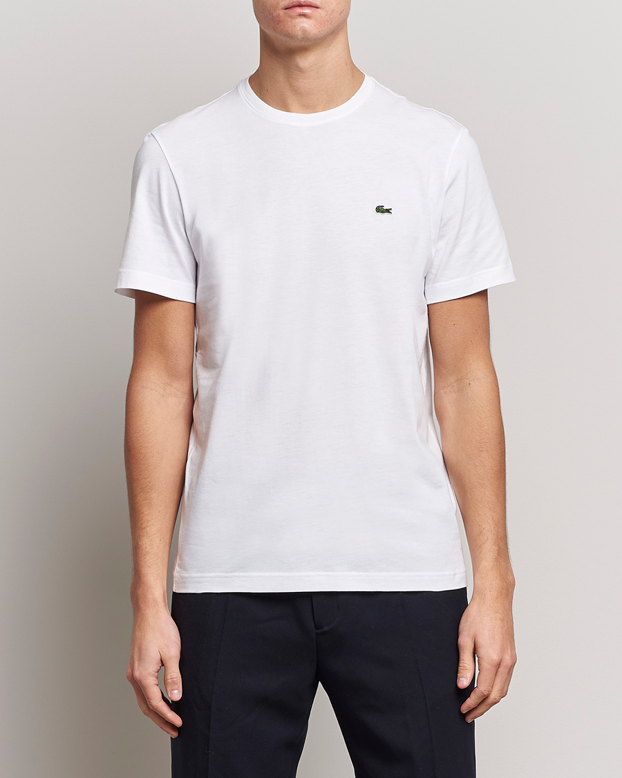 Herre | Kortærmede t-shirts | Lacoste | Crew Neck T-Shirt White