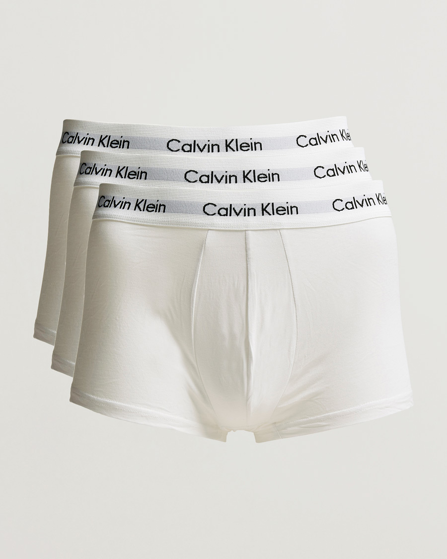 Calvin Klein Cotton Stretch Low Rise Trunk White - CareOfCarl.dk