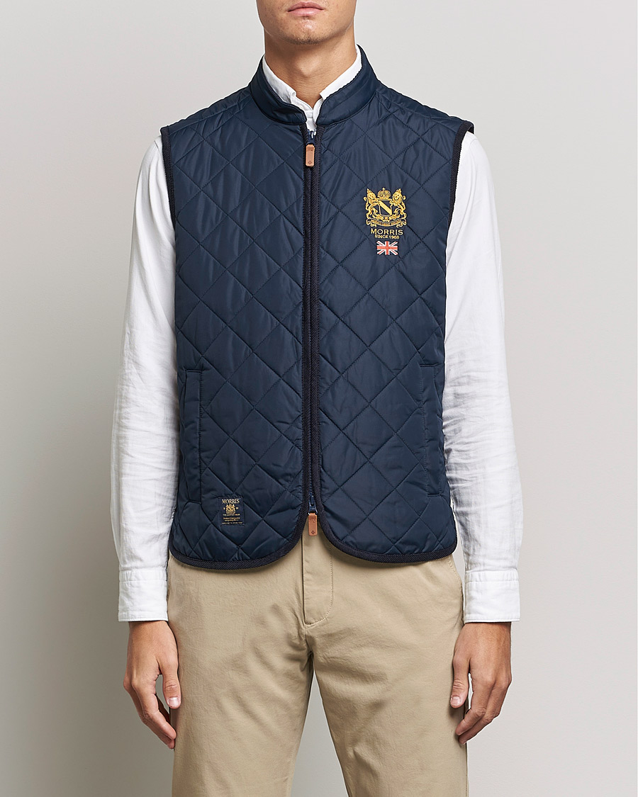 Herre |  | Morris | Trenton Quilted Vest Old Blue