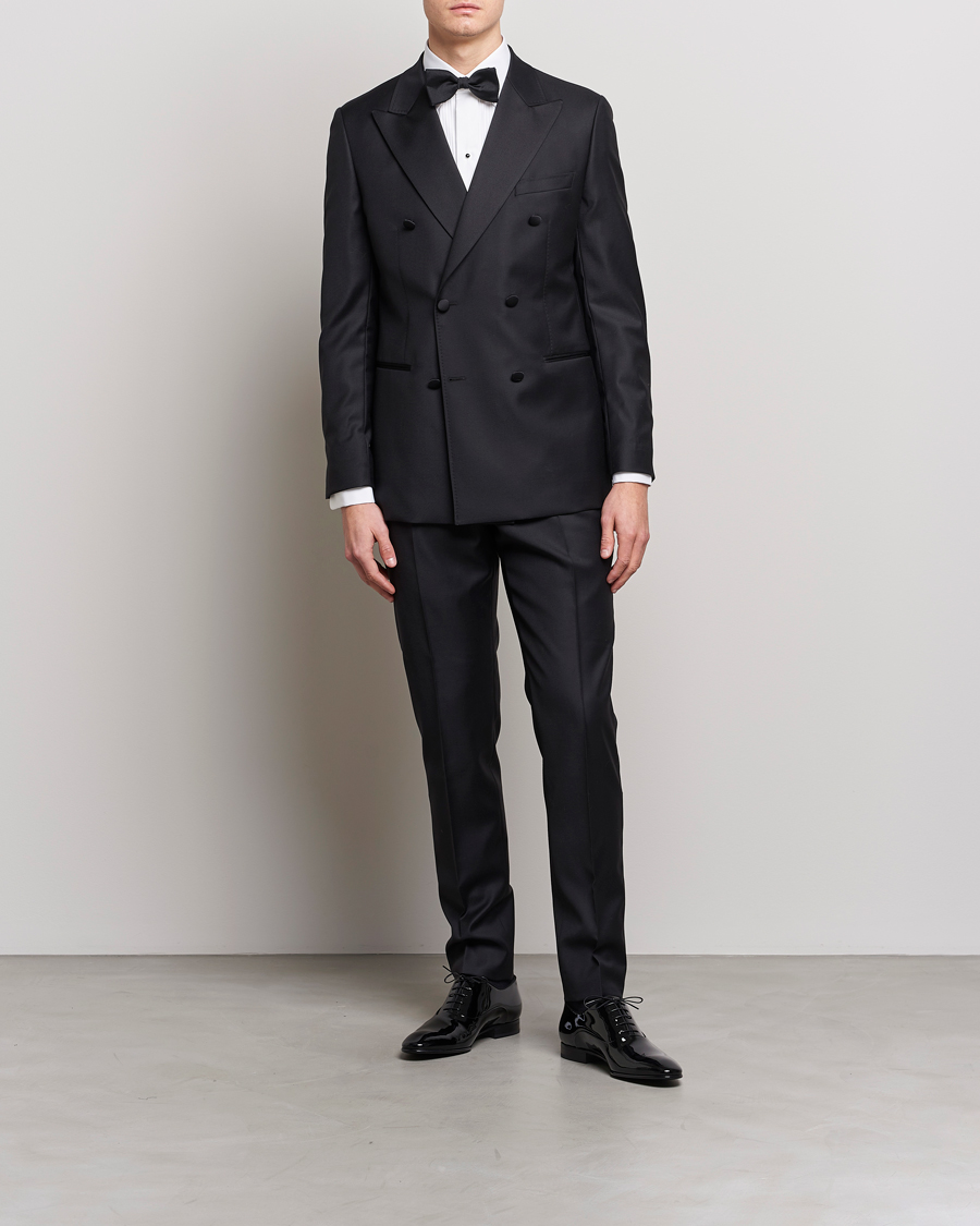 Herre | Formelle | Eton | Slim Fit Tuxedo Shirt Black Ribbon White