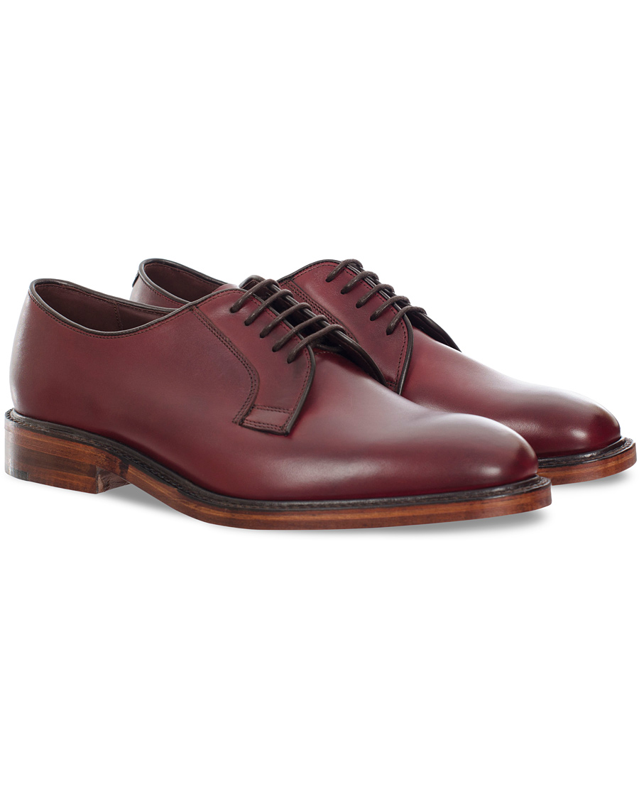 Loake 1880 Perth Derby Burgundy Burnished Calf - CareOfCarl.dk