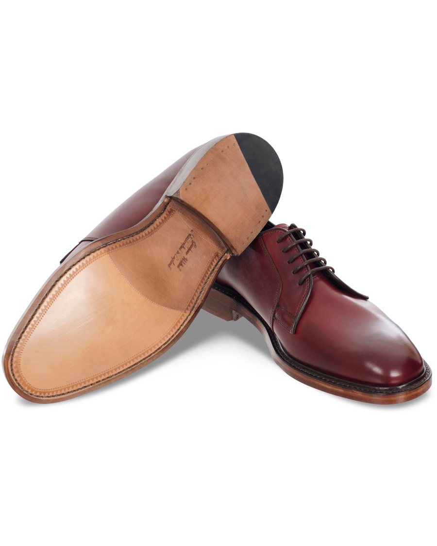 Loake 1880 Perth Derby Burgundy Burnished Calf - CareOfCarl.dk