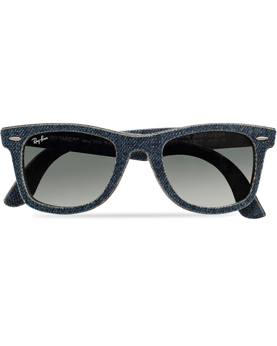 Herre | Ray-Ban Original Wayfarer Sunglasses Jeans/Grey/Green | Ray-Ban | Original Wayfarer Sunglasses Jeans/Grey/Green