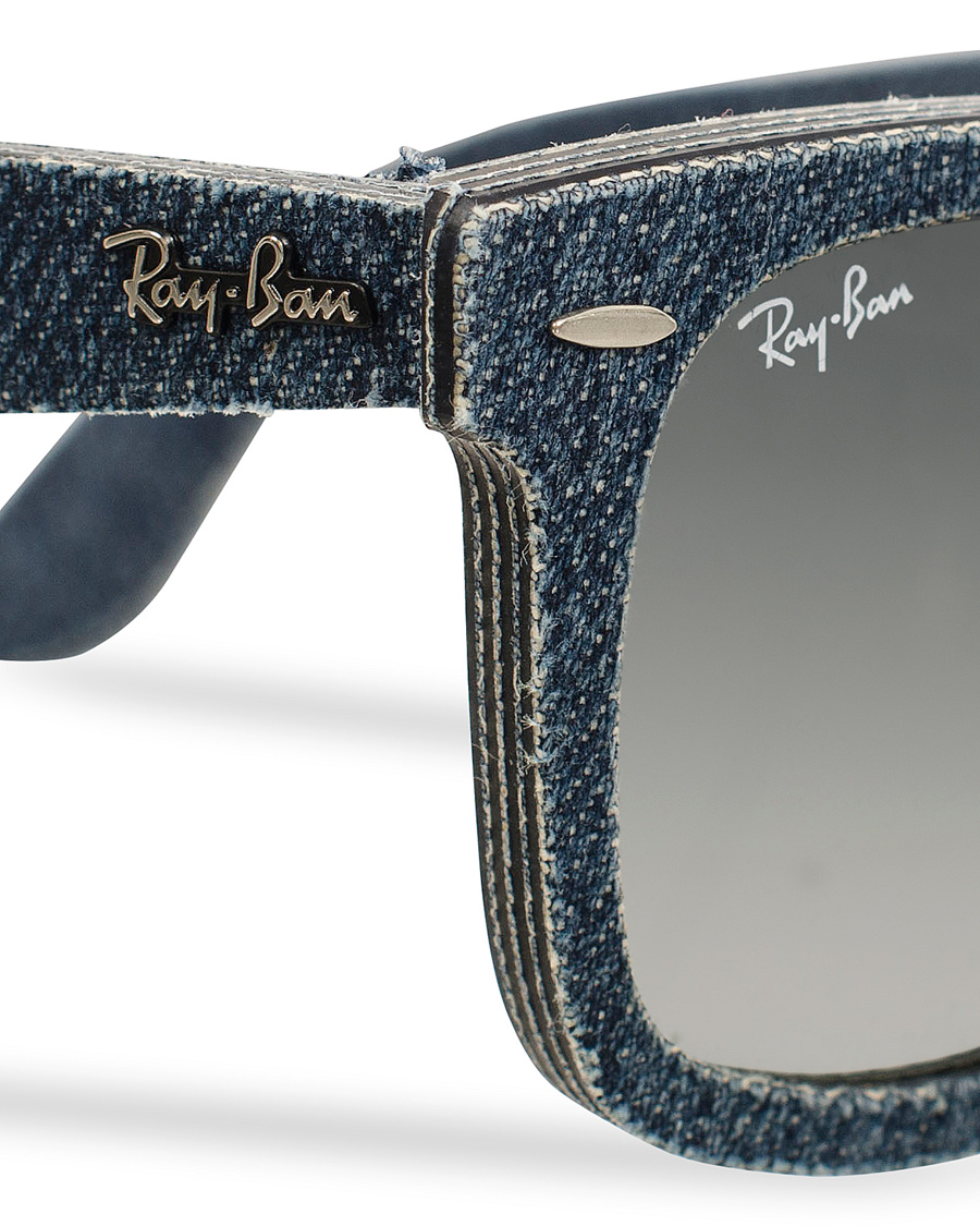 Herre | Ray-Ban Original Wayfarer Sunglasses Jeans/Grey/Green | Ray-Ban | Original Wayfarer Sunglasses Jeans/Grey/Green