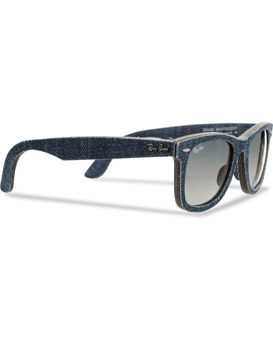 Herre | Ray-Ban Original Wayfarer Sunglasses Jeans/Grey/Green | Ray-Ban | Original Wayfarer Sunglasses Jeans/Grey/Green