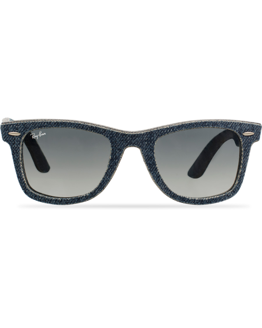 Herre | Ray-Ban Original Wayfarer Sunglasses Jeans/Grey/Green | Ray-Ban | Original Wayfarer Sunglasses Jeans/Grey/Green