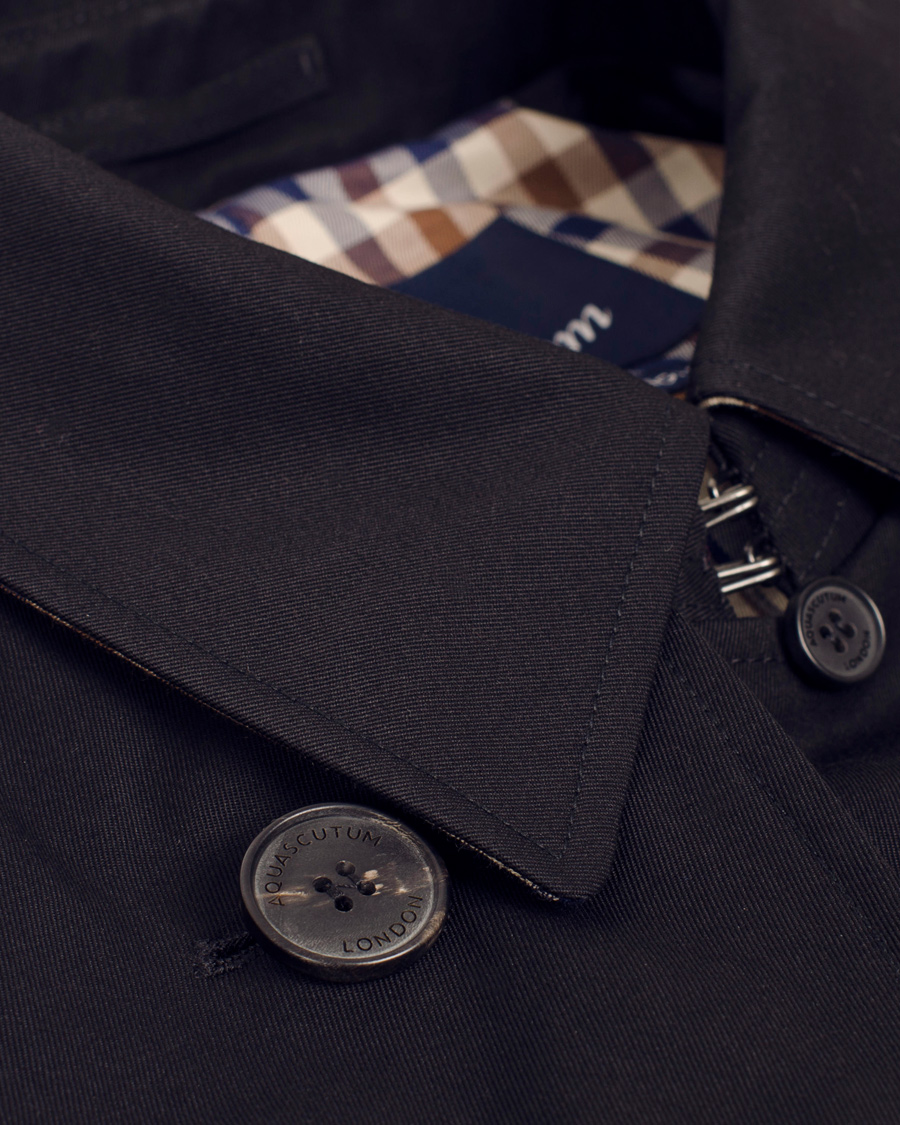 Herre | Jakker | Aquascutum | Corby Double Breasted Trenchcoat Navy