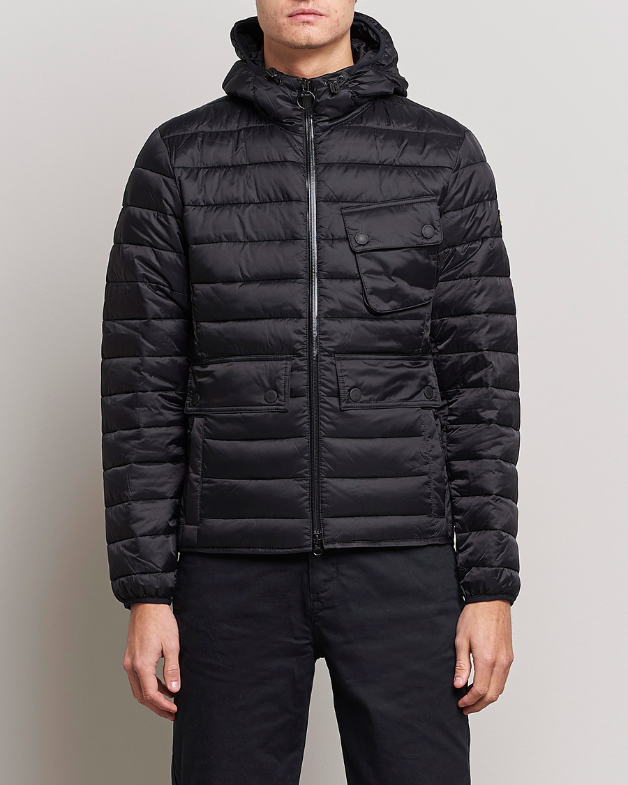 Barbour ouston cheap hooded quilted jacket