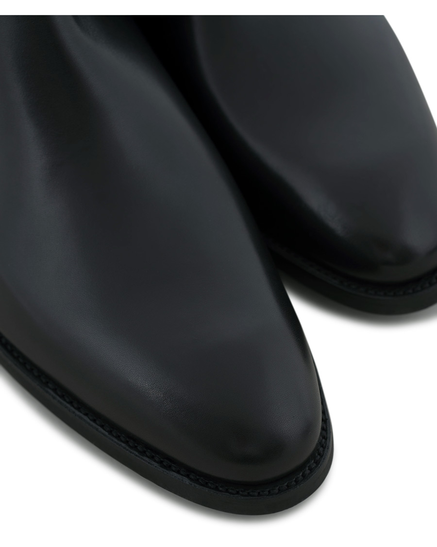 Herre | Crockett & Jones Chelsea 8 Boot Black Calf Rubber Sole | Crockett & Jones | Chelsea 8 Boot Black Calf Rubber Sole