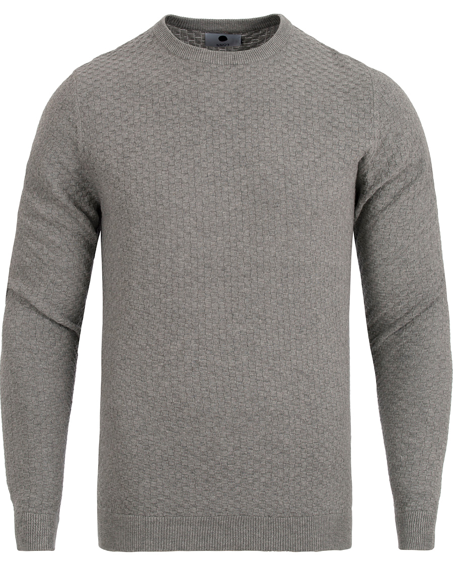 Herre | Trøjer | NN07 | Albert Cotton Sweater Light Grey Melange