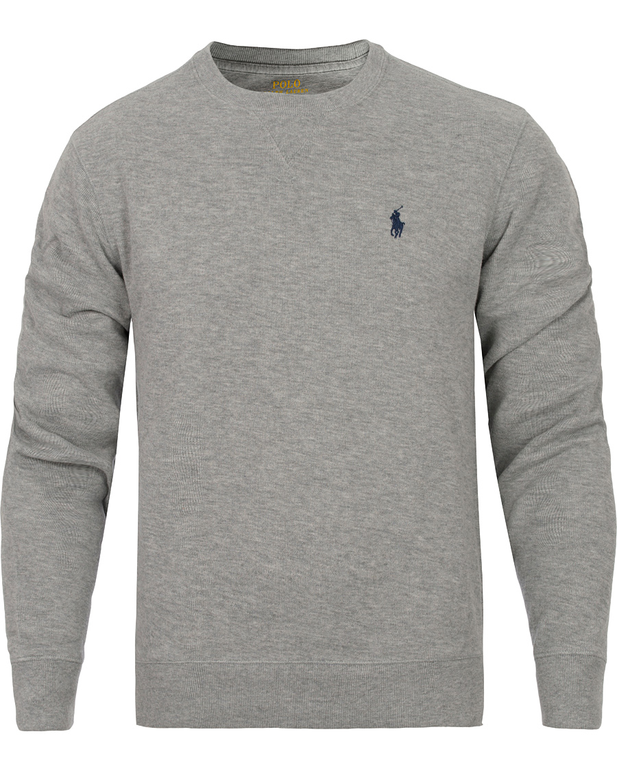 Herre | Trøjer | Polo Ralph Lauren | Plain C-Neck Sweater Flagstone Heather