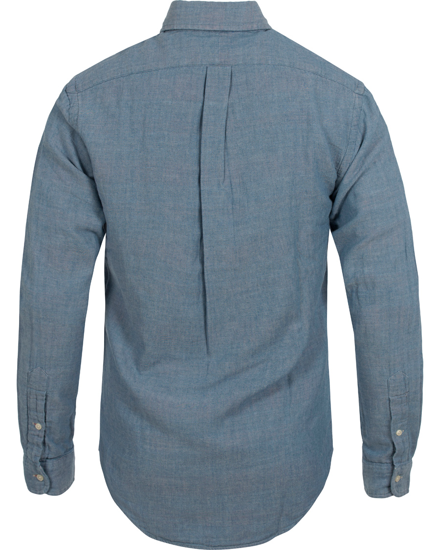 Herre | Skjorter | Polo Ralph Lauren | Slim Fit Shirt Twofaced Chambray/Red