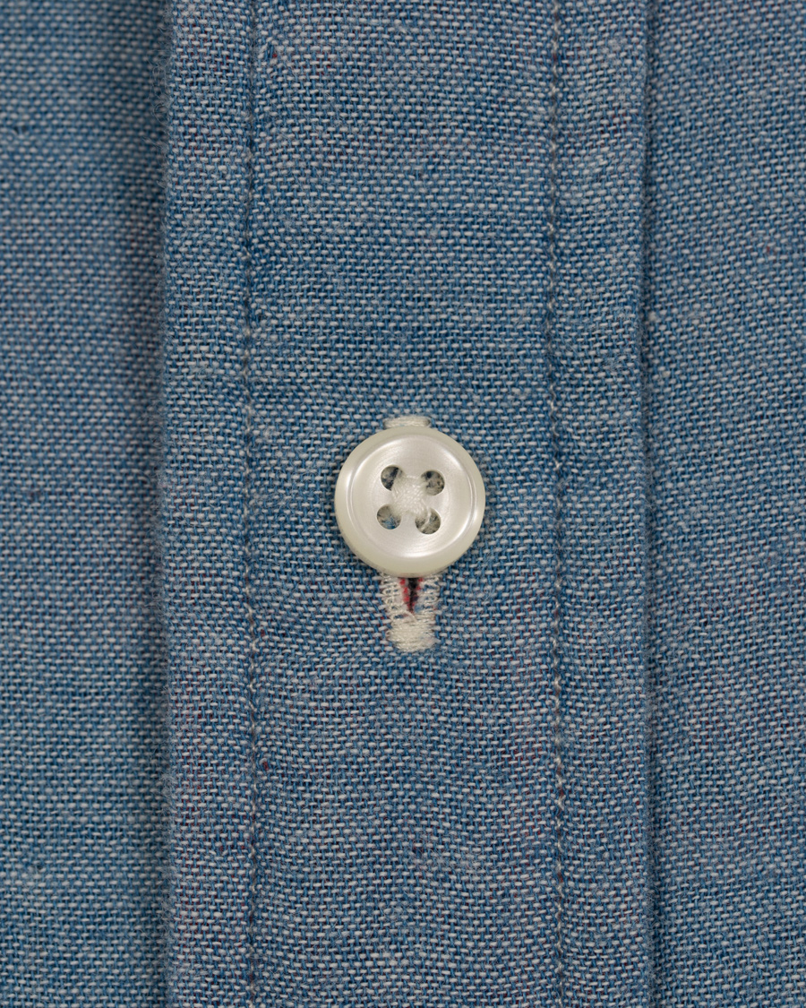 Herre | Skjorter | Polo Ralph Lauren | Slim Fit Shirt Twofaced Chambray/Red