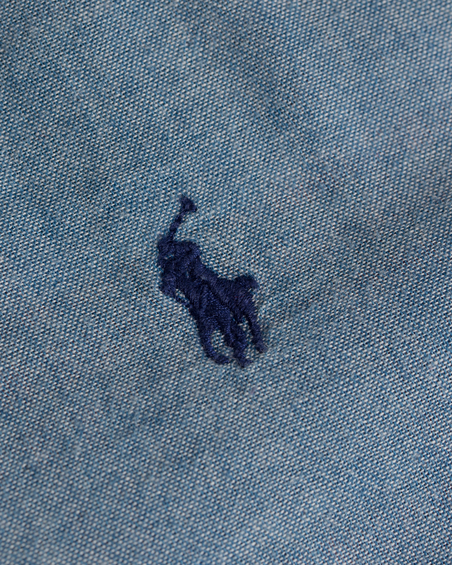 Herre | Skjorter | Polo Ralph Lauren | Slim Fit Shirt Twofaced Chambray/Red