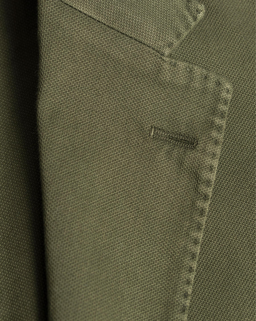 Herre | Blazere & jakker | Boglioli | Coat Patch Pocket Stretch Cotton Blazer Dark Green