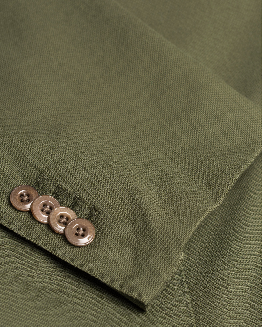 Herre | Blazere & jakker | Boglioli | Coat Patch Pocket Stretch Cotton Blazer Dark Green