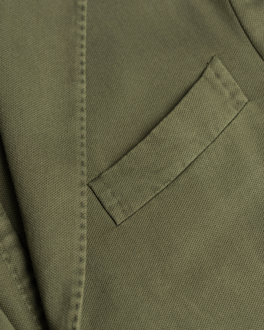 Herre | Blazere & jakker | Boglioli | Coat Patch Pocket Stretch Cotton Blazer Dark Green