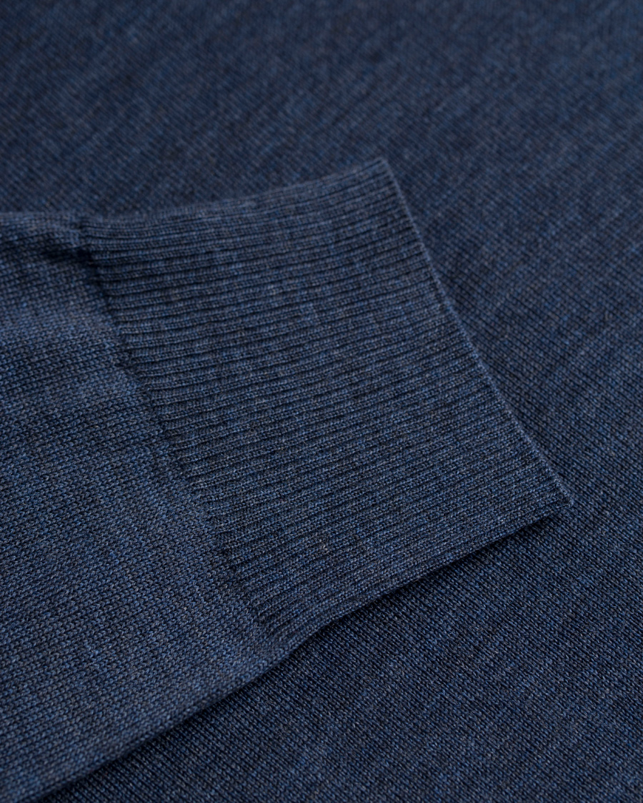 Herre | Trøjer | Morris Heritage | Long Sleeve Polo Shirt Navy