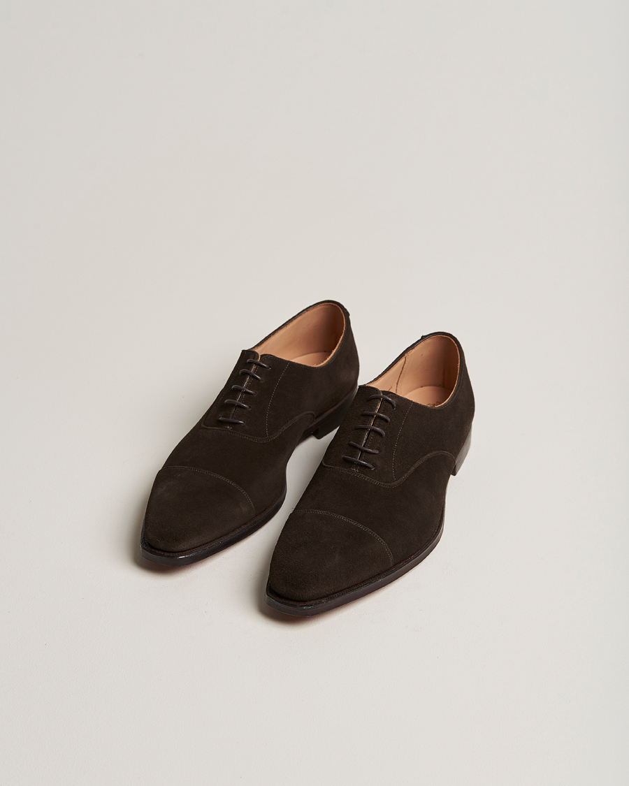 Herre | Sko | Crockett & Jones | Hallam Oxford Espresso Suede