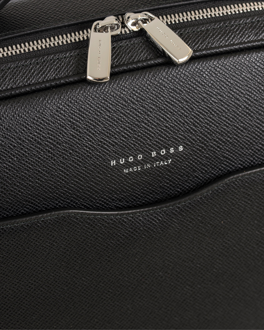 Uartig klient en sælger BOSS Signature Backpack Black Leather - CareOfCarl.dk