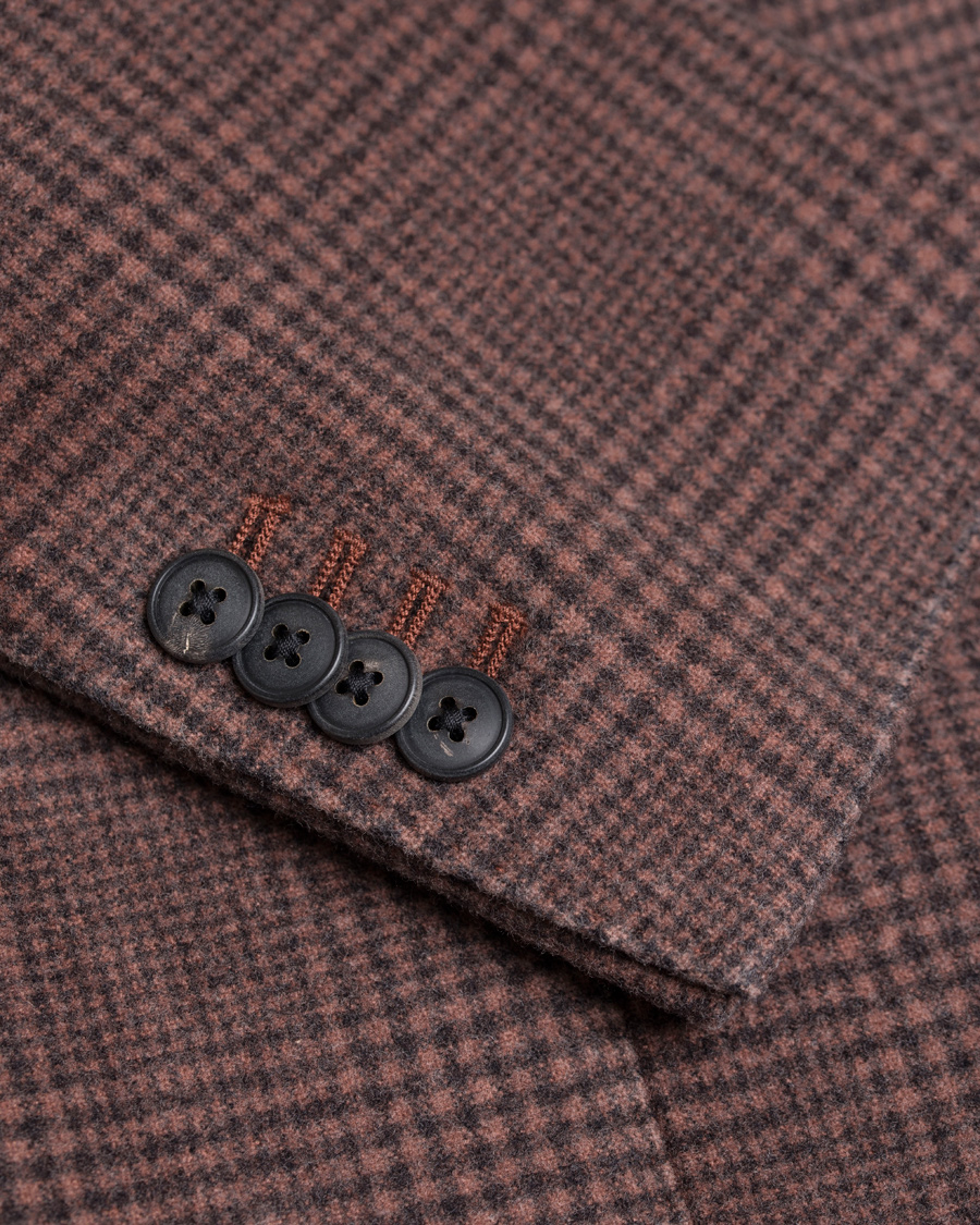 Herre | Blazere & jakker | Boglioli | Prince of Wales Wool K Jacket Blazer Orange