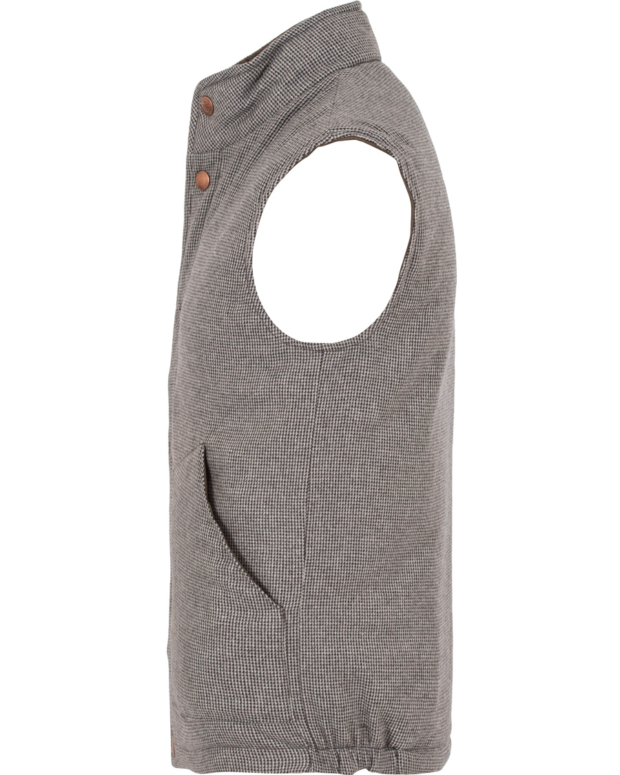 Herre | Jakker | Private White V.C. | Wool/Cashmere Wadded Gilet Puppytooth