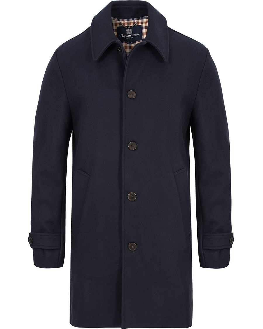 Aquascutum Logan Coat Navy CareOfCarl.dk