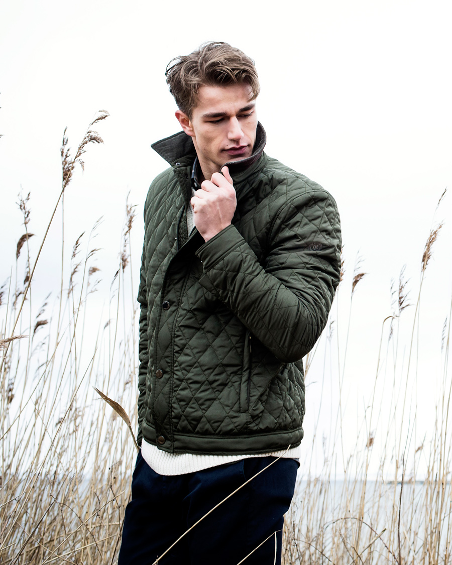 Henri Lloyd Quilted Jacket Forest Green CareOfCarl.dk