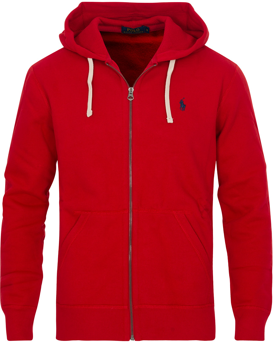 Red polo sweater zip up sale