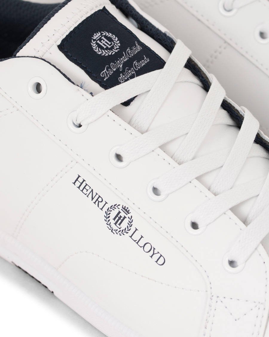 Henri Trainer Leather Sneaker White hos CareOfCarl.