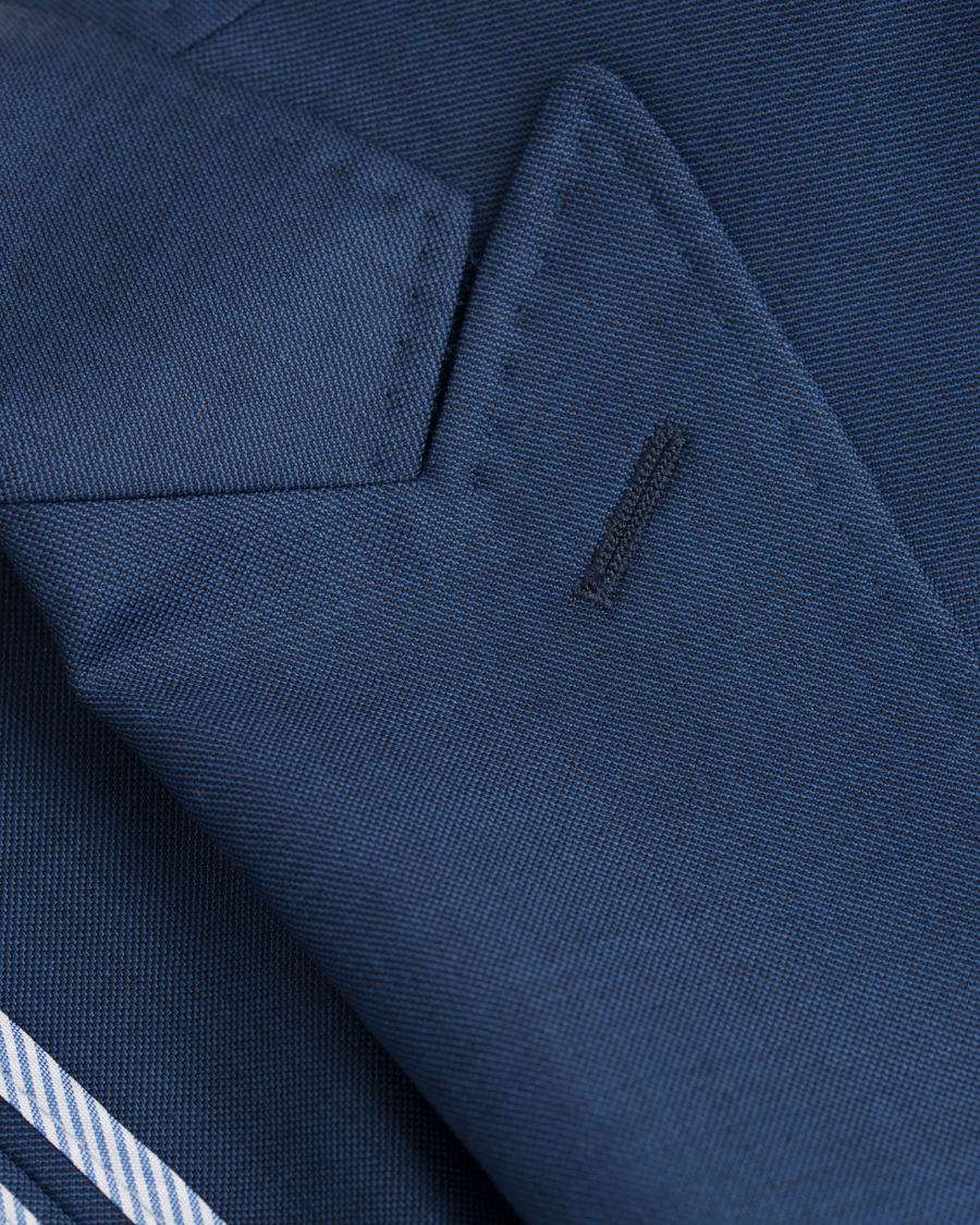 Herre | Jakkesæt | Morris Heritage | Frank Wool Solid Vitale Barberis Peak Lapel Suit Navy