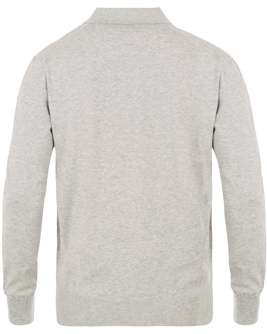 Herre | Trøjer | Polo Ralph Lauren | Pima Cotton Knitted Polo Grey Heather