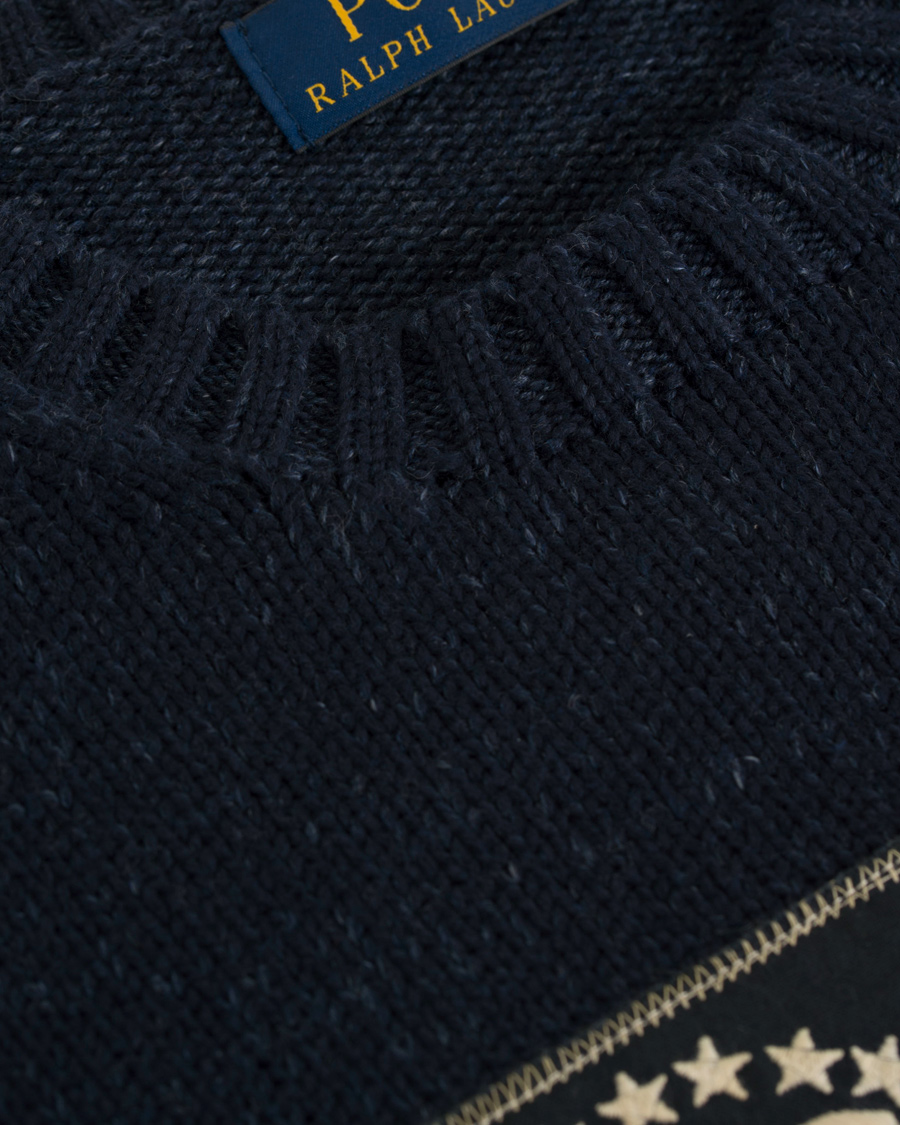 Herre | Trøjer | Polo Ralph Lauren | Flag Cotton Crew Neck Summer Navy