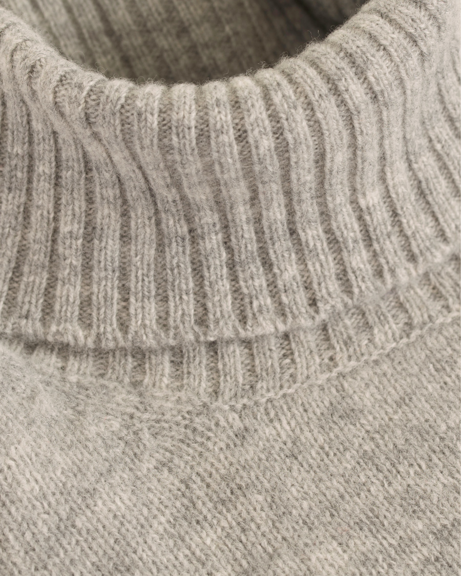 Herre | Trøjer | Zanone | Virgin Lambswool Rollneck Light Grey