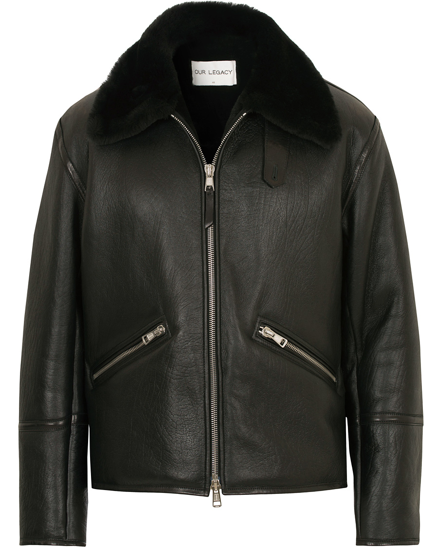 Our legacy flight on sale jacket black shearling