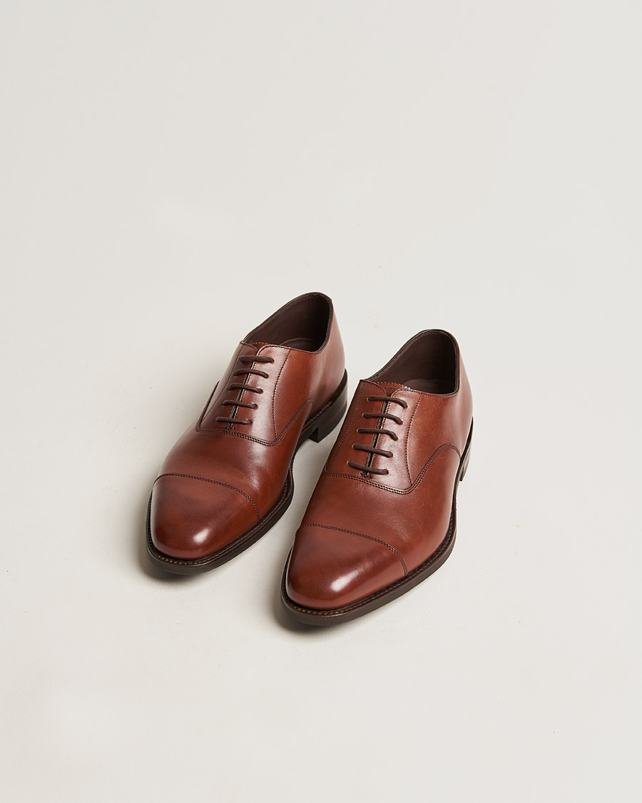 Herre | Mørkt tøj | Loake 1880 | Aldwych Single Dainite Oxford Brown Calf