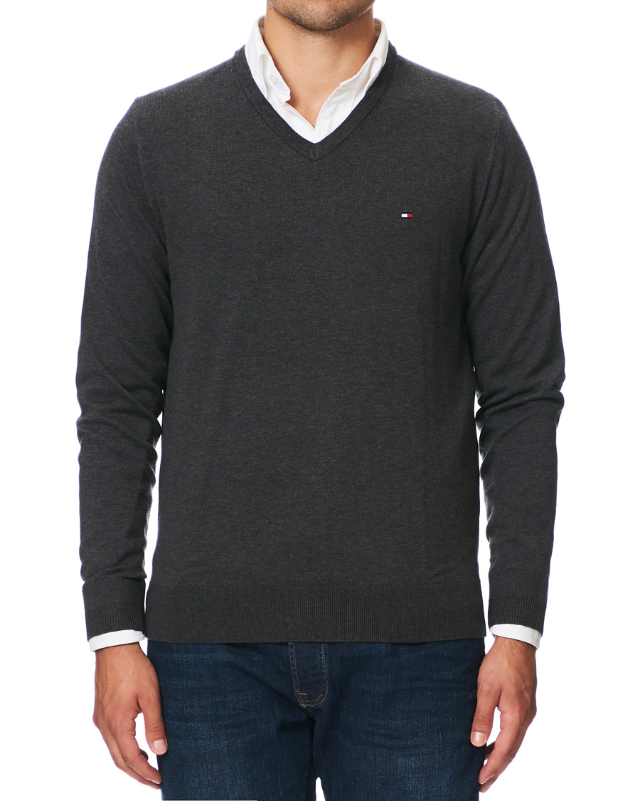 Tommy hilfiger cotton silk cheap v neck