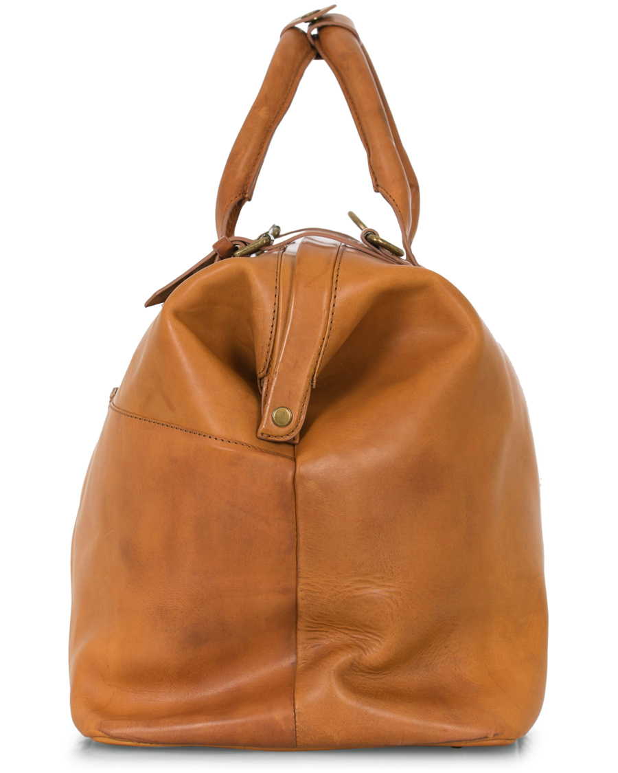Herre | Oscar Jacobson Leather Weekendbag Tan | Oscar Jacobson | Leather Weekendbag Tan
