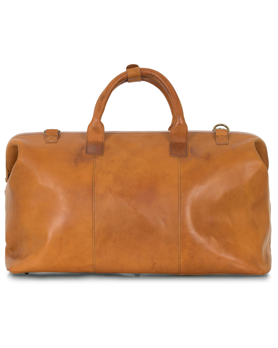 Herre | Oscar Jacobson Leather Weekendbag Tan | Oscar Jacobson | Leather Weekendbag Tan