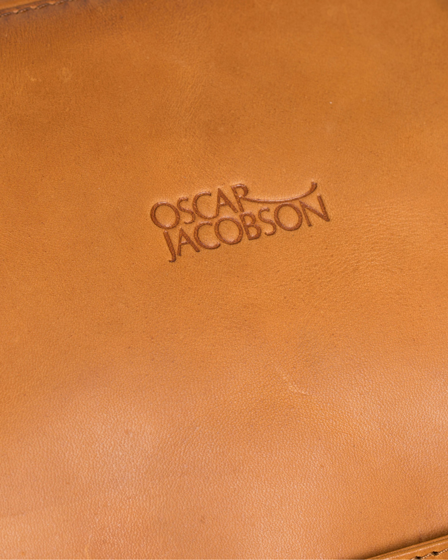 Herre | Oscar Jacobson Leather Weekendbag Tan | Oscar Jacobson | Leather Weekendbag Tan