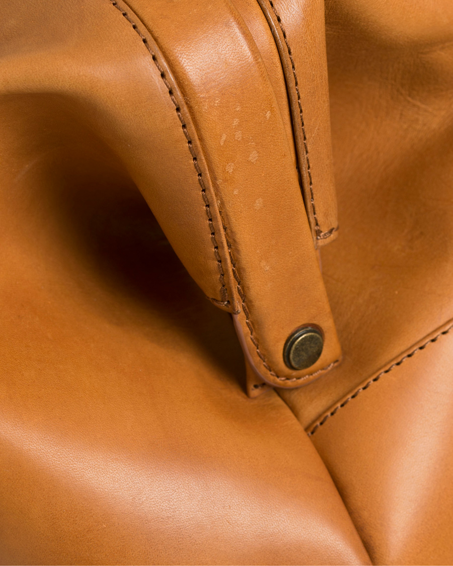 Herre | Oscar Jacobson Leather Weekendbag Tan | Oscar Jacobson | Leather Weekendbag Tan