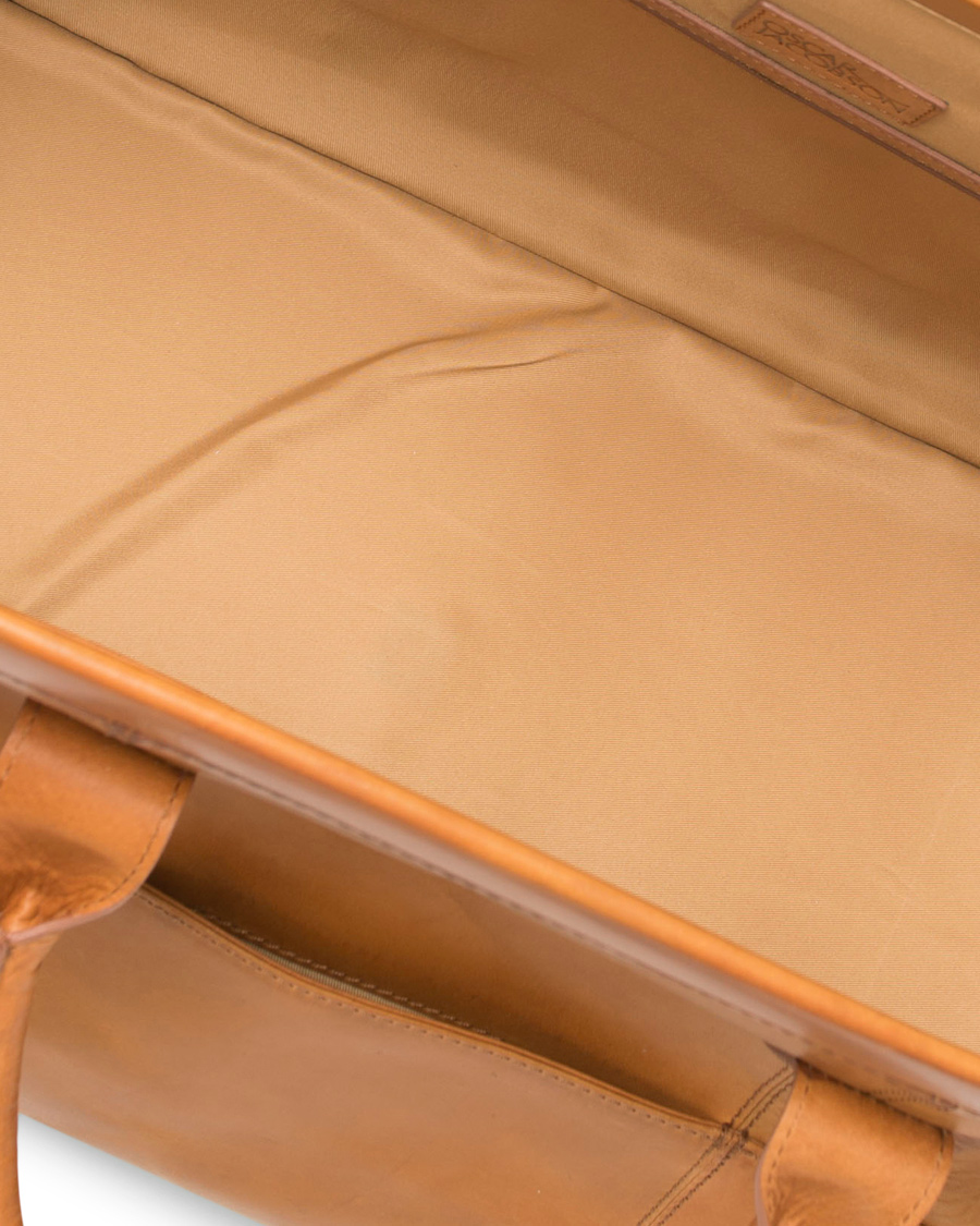 Herre | Oscar Jacobson Leather Weekendbag Tan | Oscar Jacobson | Leather Weekendbag Tan