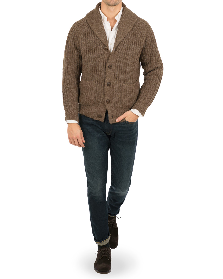 Herre | Trøjer | Polo Ralph Lauren | Wool Blend Cardigan Ceder Heather