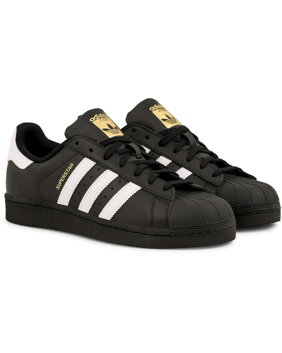 Adidas Originals Superstar Leather Sneaker Black - CareOfCarl.dk