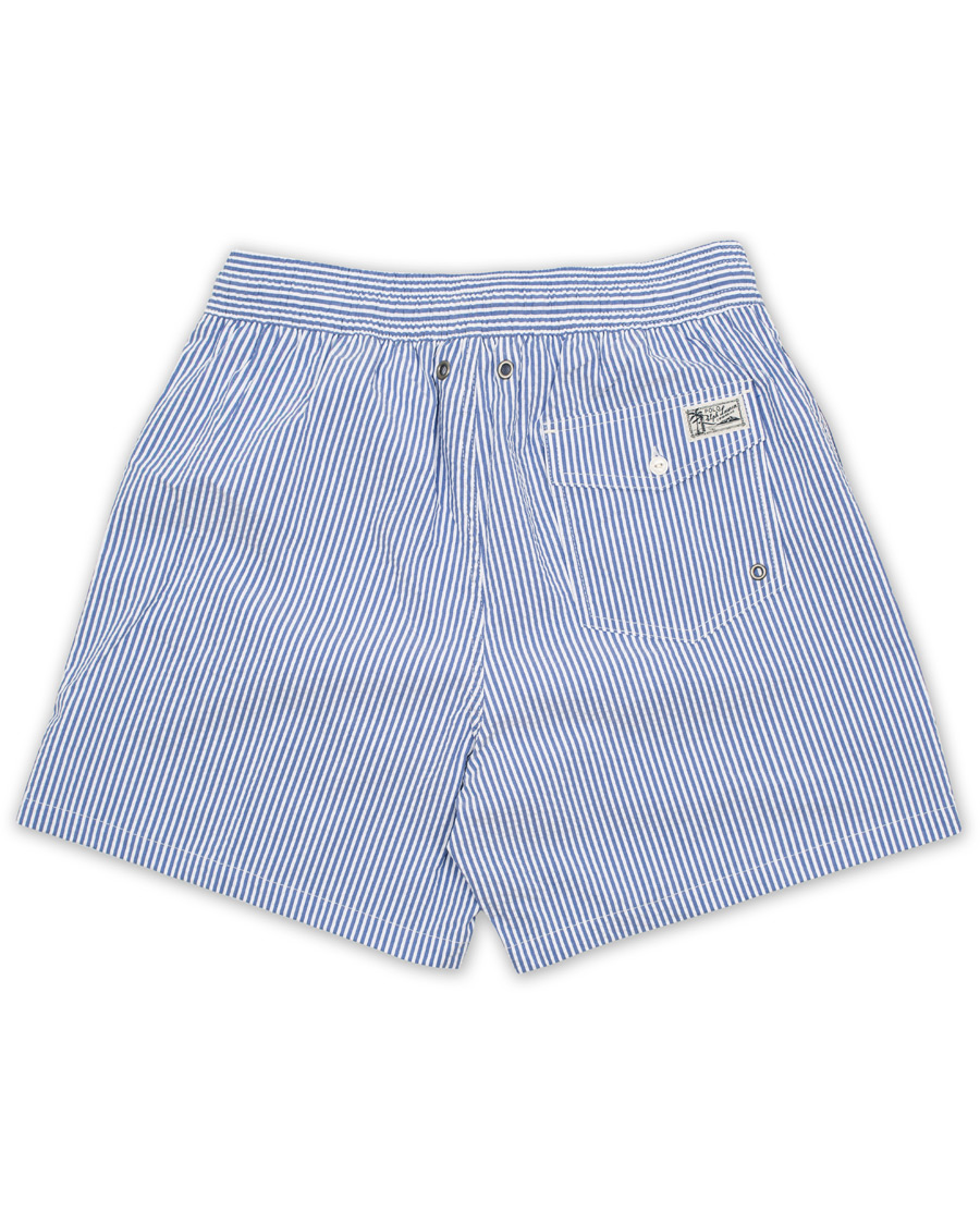 Herre | Badebukser | Polo Ralph Lauren | Stretch Seersucker Swimshorts Cruise Royal/White