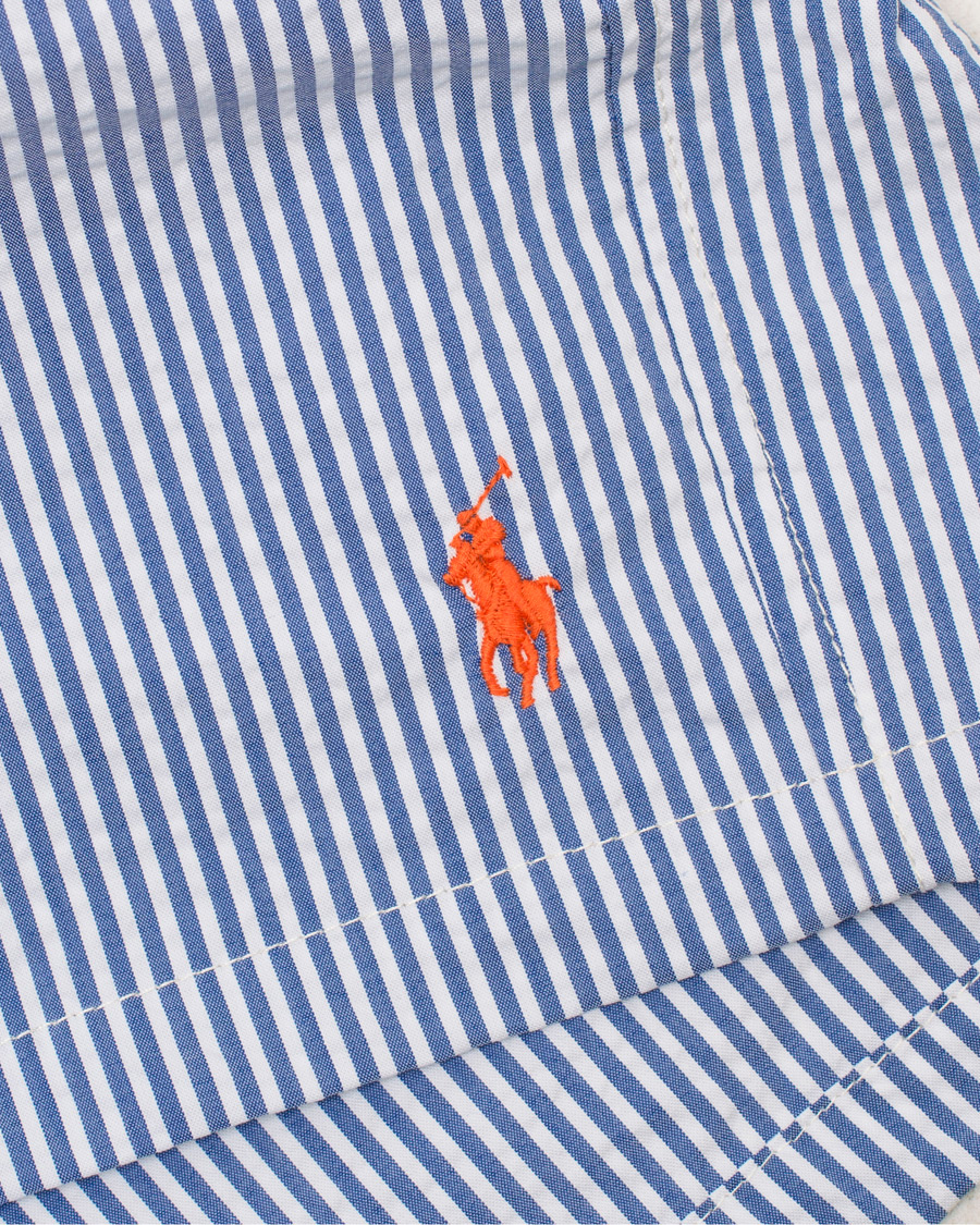 Herre | Badebukser | Polo Ralph Lauren | Stretch Seersucker Swimshorts Cruise Royal/White