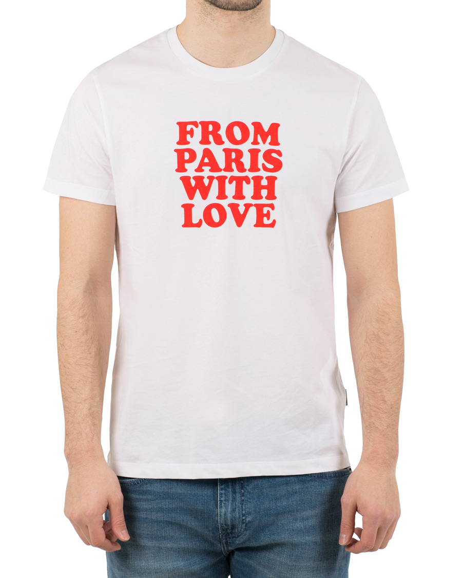 AMI From Paris With Love T-shirt White hos CareOfCarl.dk