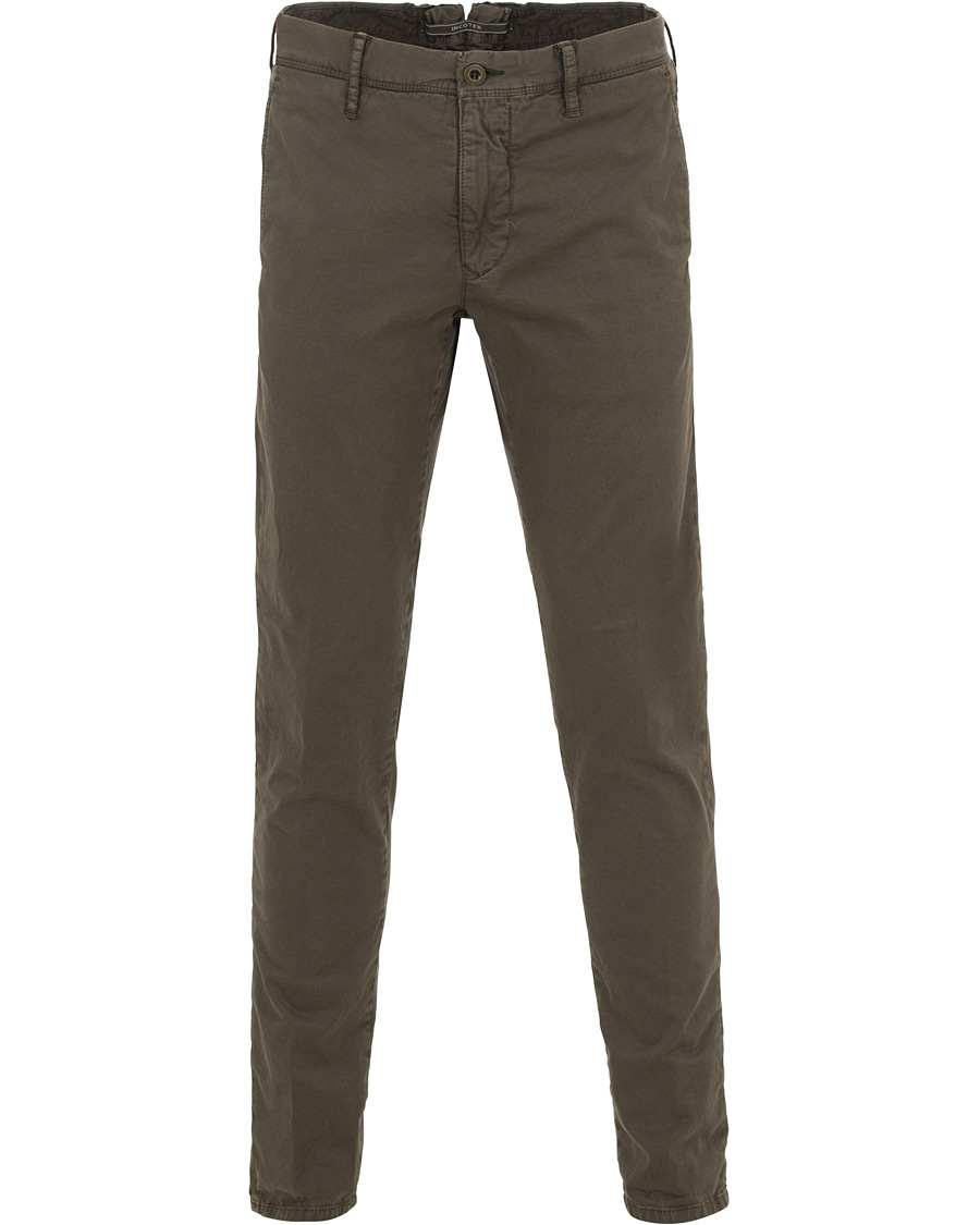 Herre | Bukser | Incotex | Slim Fit Stretch Slacks Brown